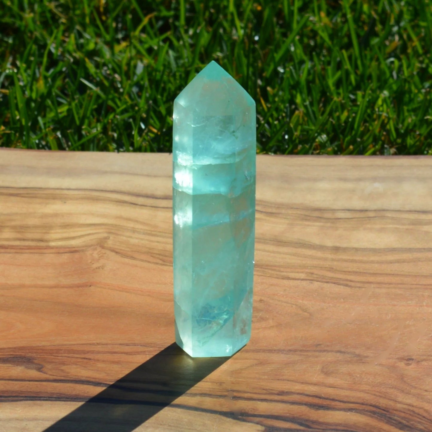 Grüner Fluorit Turm