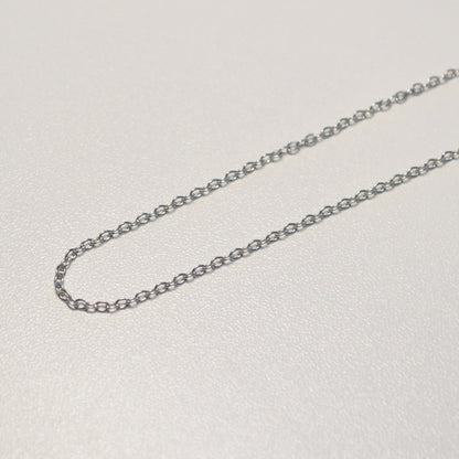 Forçat-Kette Edelstahl 50–55 cm, Silber, Nahaufnahme, hochwertige Edelstahlqualität.