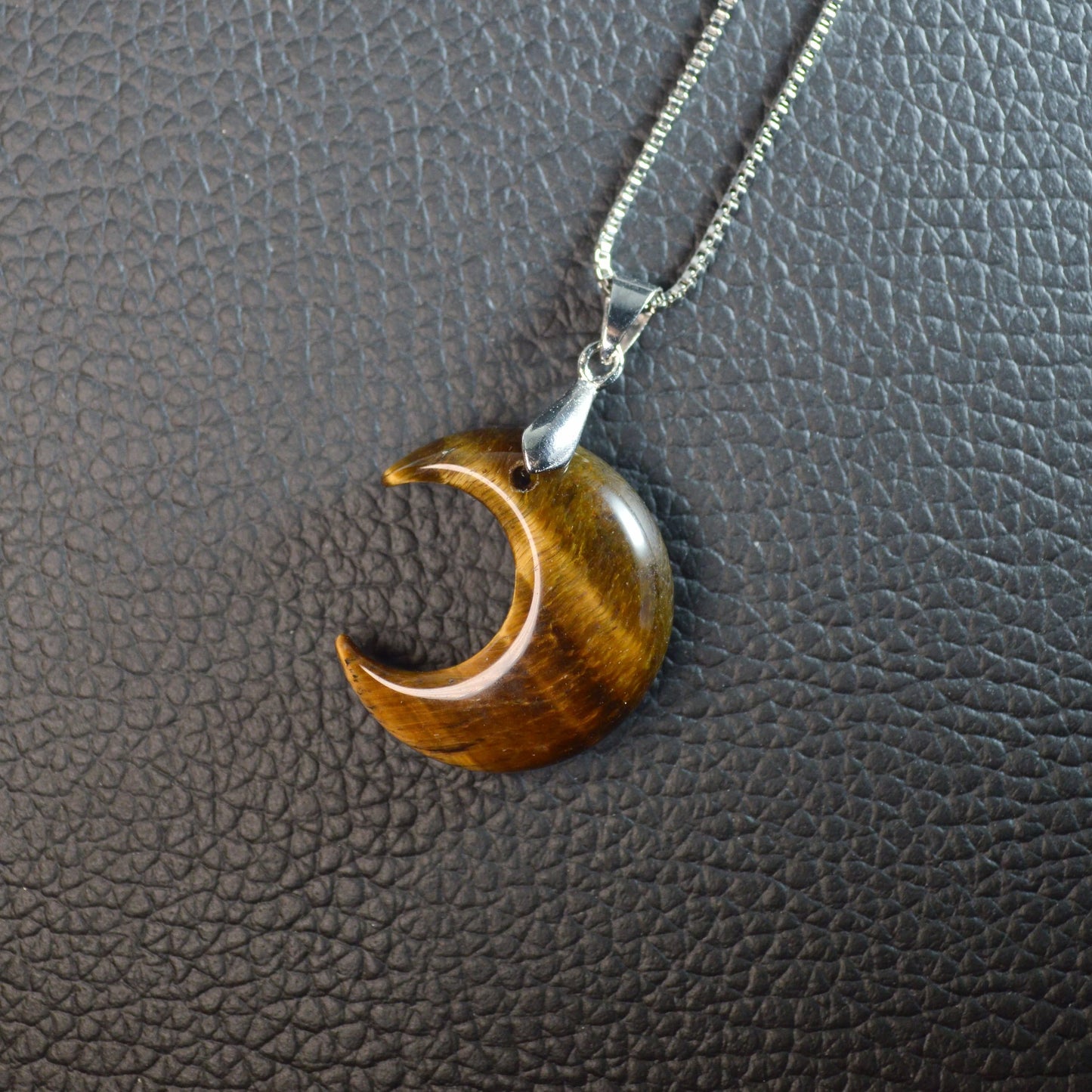 Tigerauge Mond Anhänger