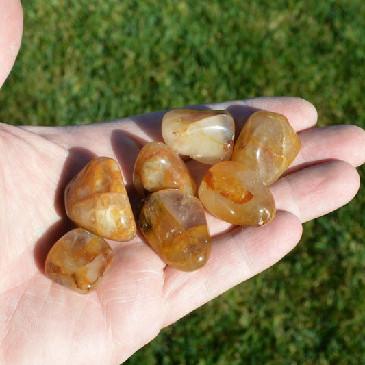 Golden Healer Trommelstein