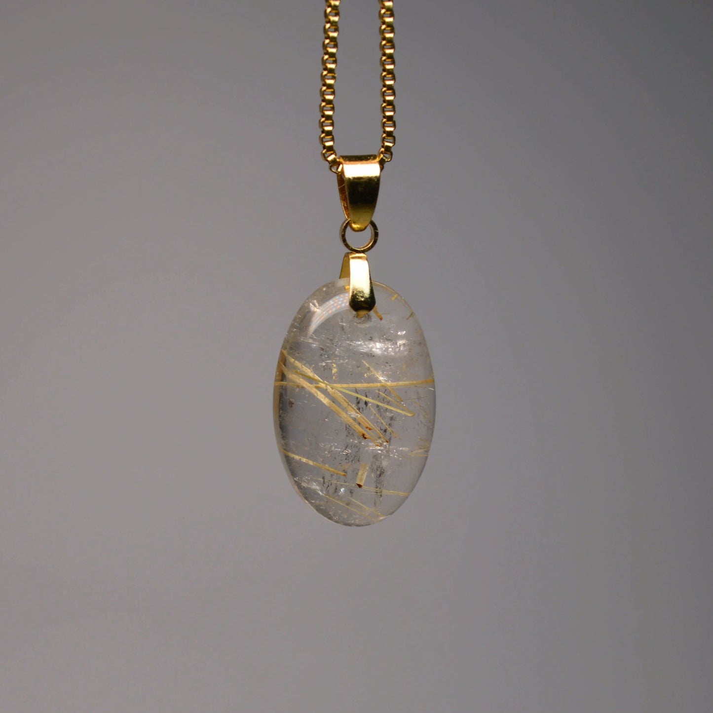 Gold Rutilquarz Anhänger
