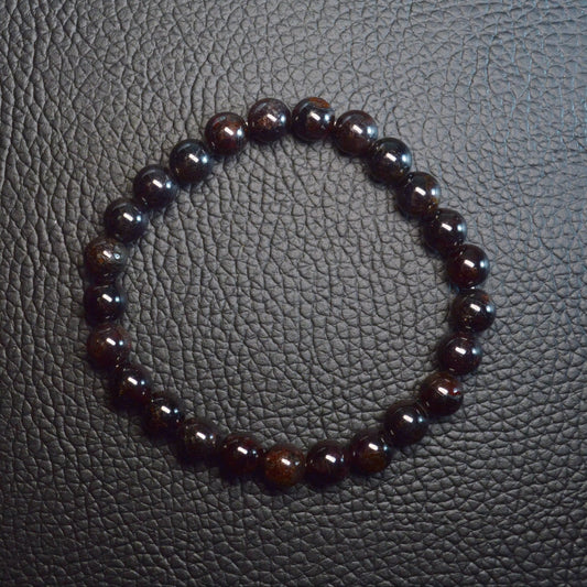 Almandin-Granat Armband (Dunkel) - 8mm