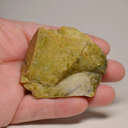 Grüner Opal Rohstein