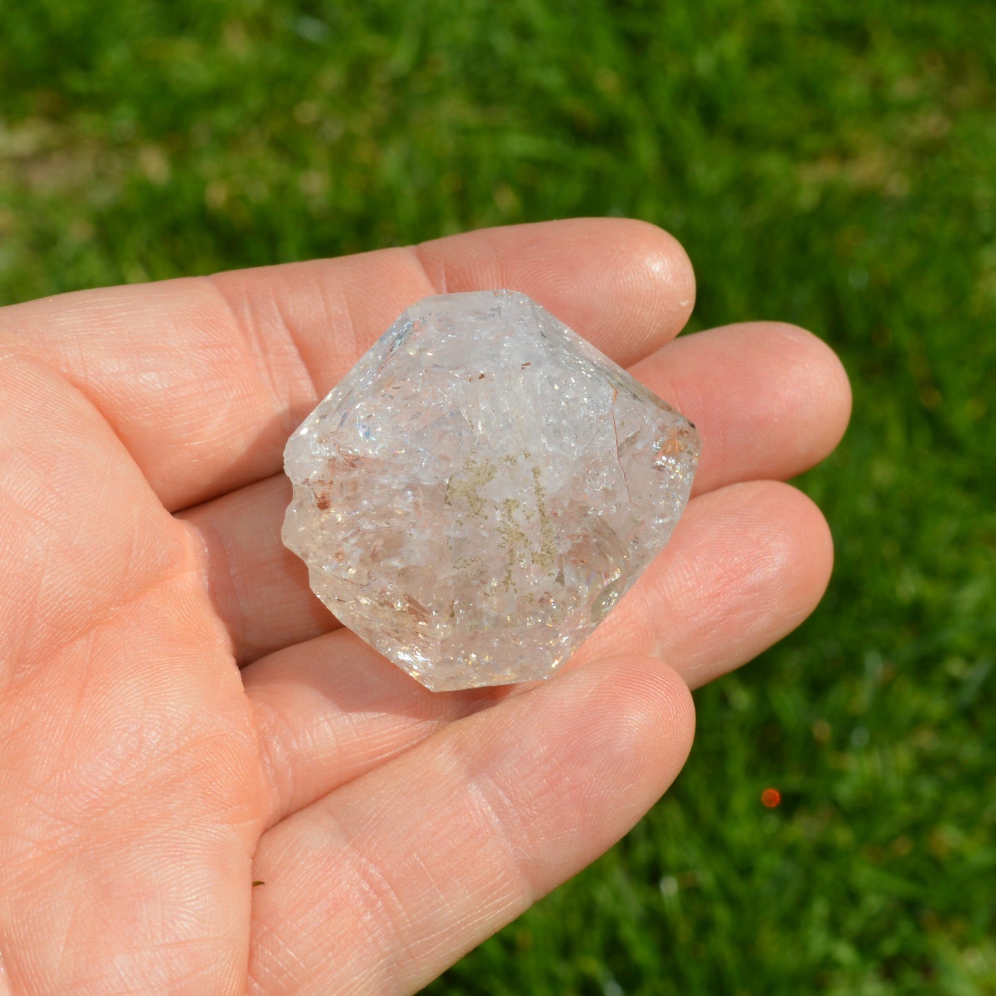 Herkimer Diamant mit Regenbögen (Groß)