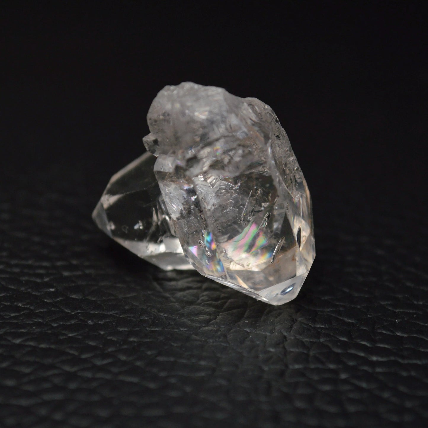 Herkimer Diamant Zwilling mit Regenbögen