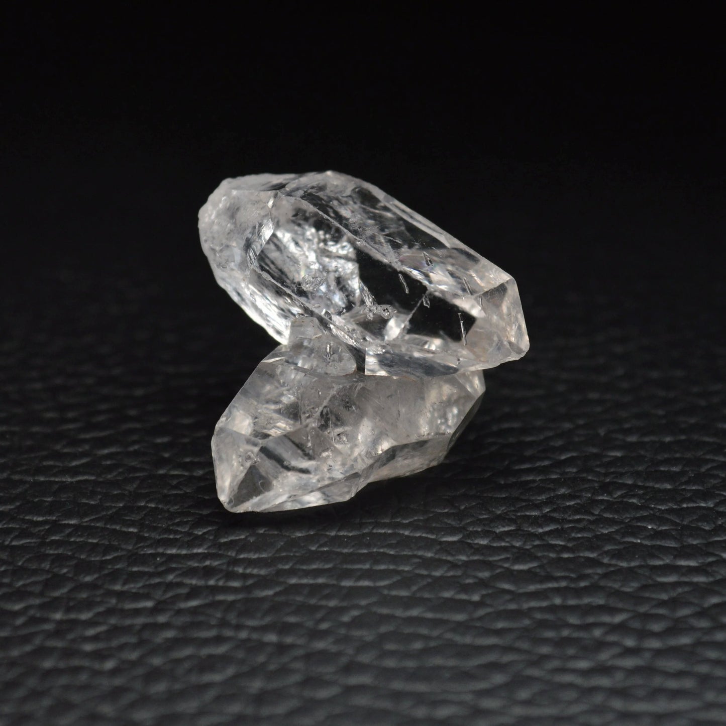 Herkimer Diamant Zwilling mit Regenbögen