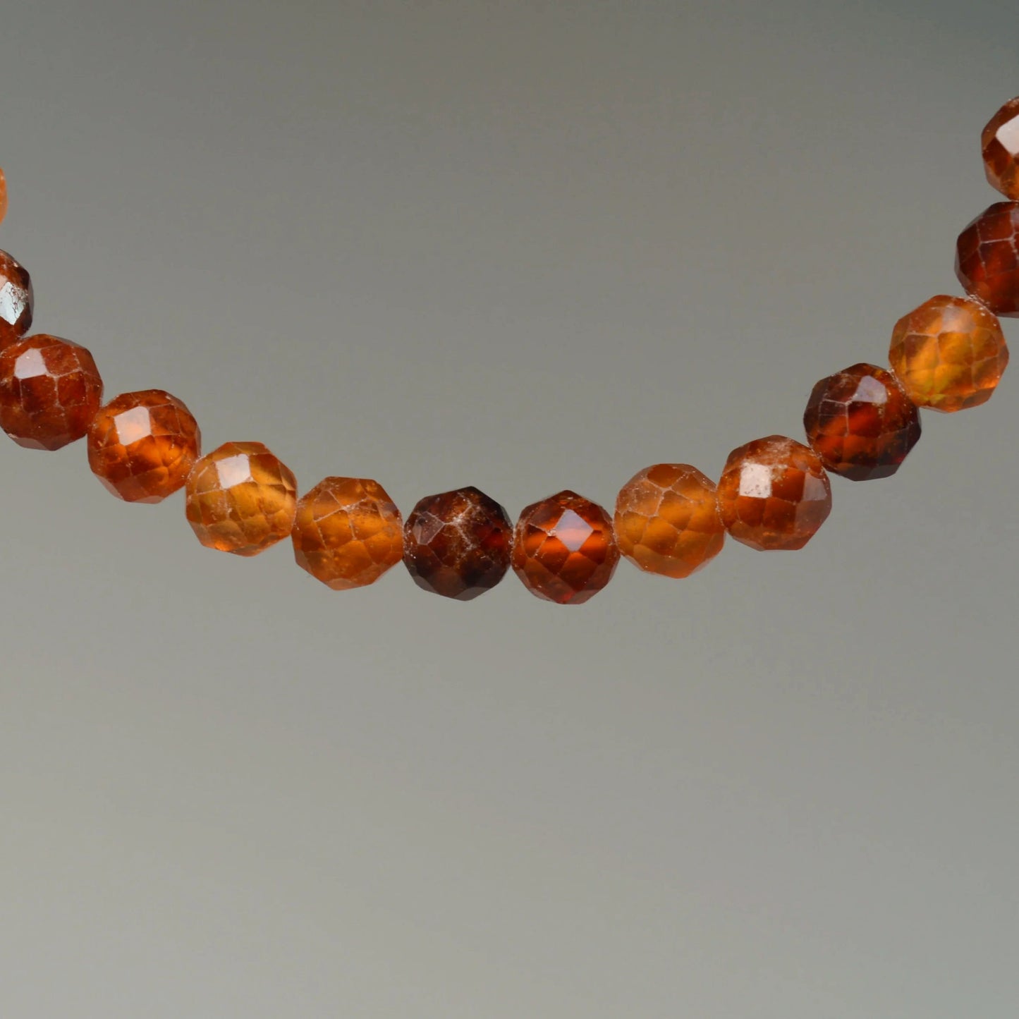 Hessonit-Granat Armband (facettiert) - 5mm