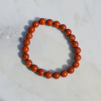 Roter Jaspis Armband - 8mm