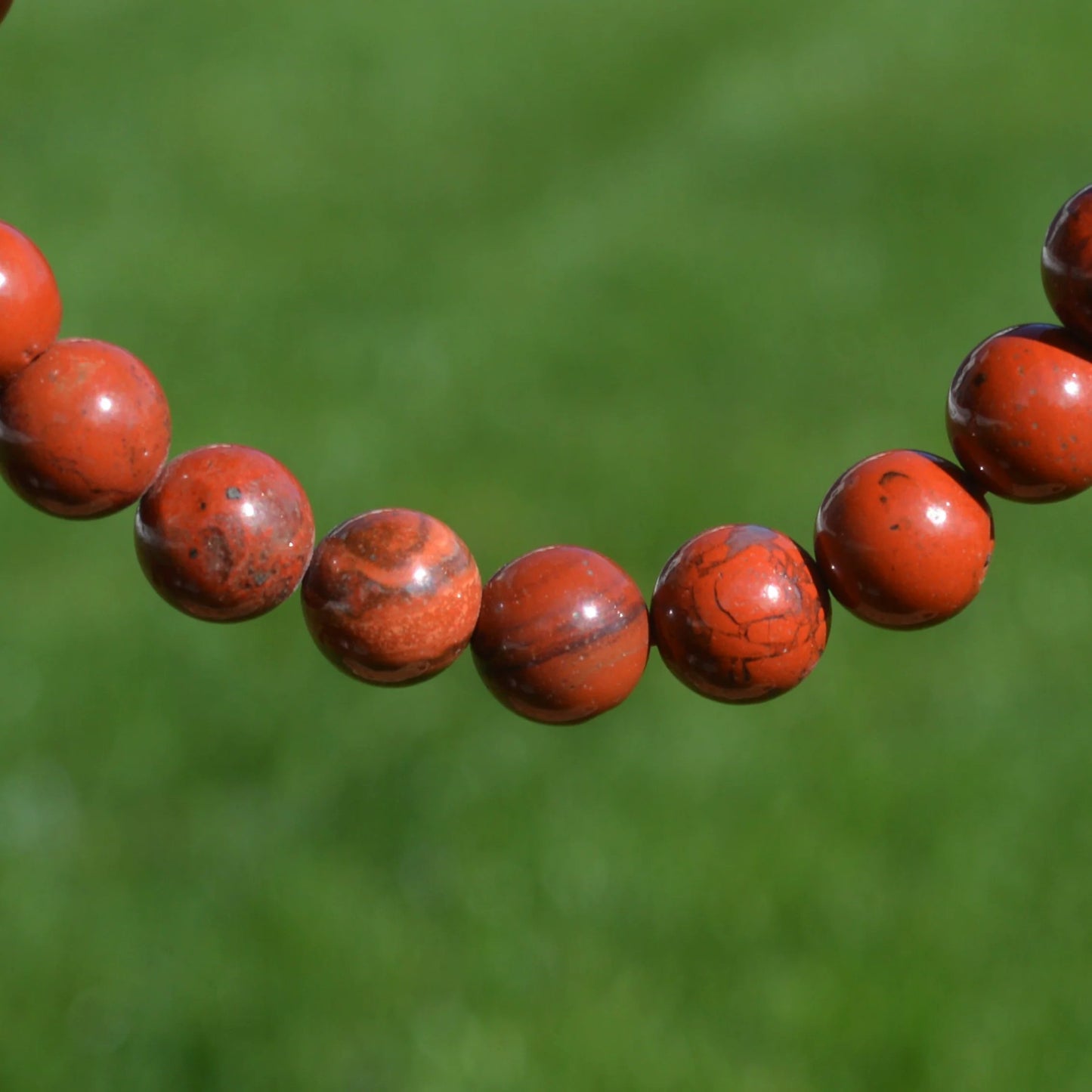 Roter Jaspis Armband - 8mm