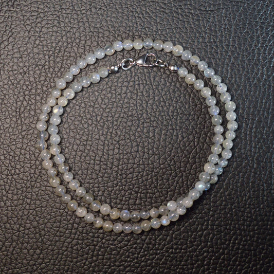 Labradorit Halskette 45cm - 4mm