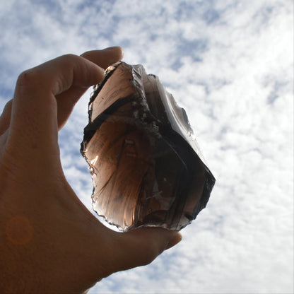 Lamellen-Obsidian Rohstein