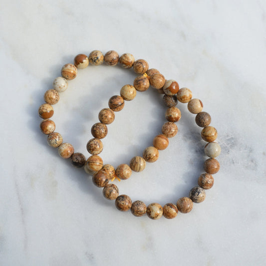 Landschaftsjaspis Armband - 8mm