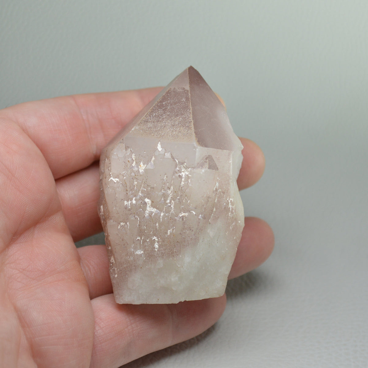 Lithiumquarz mit Sprossenquarz