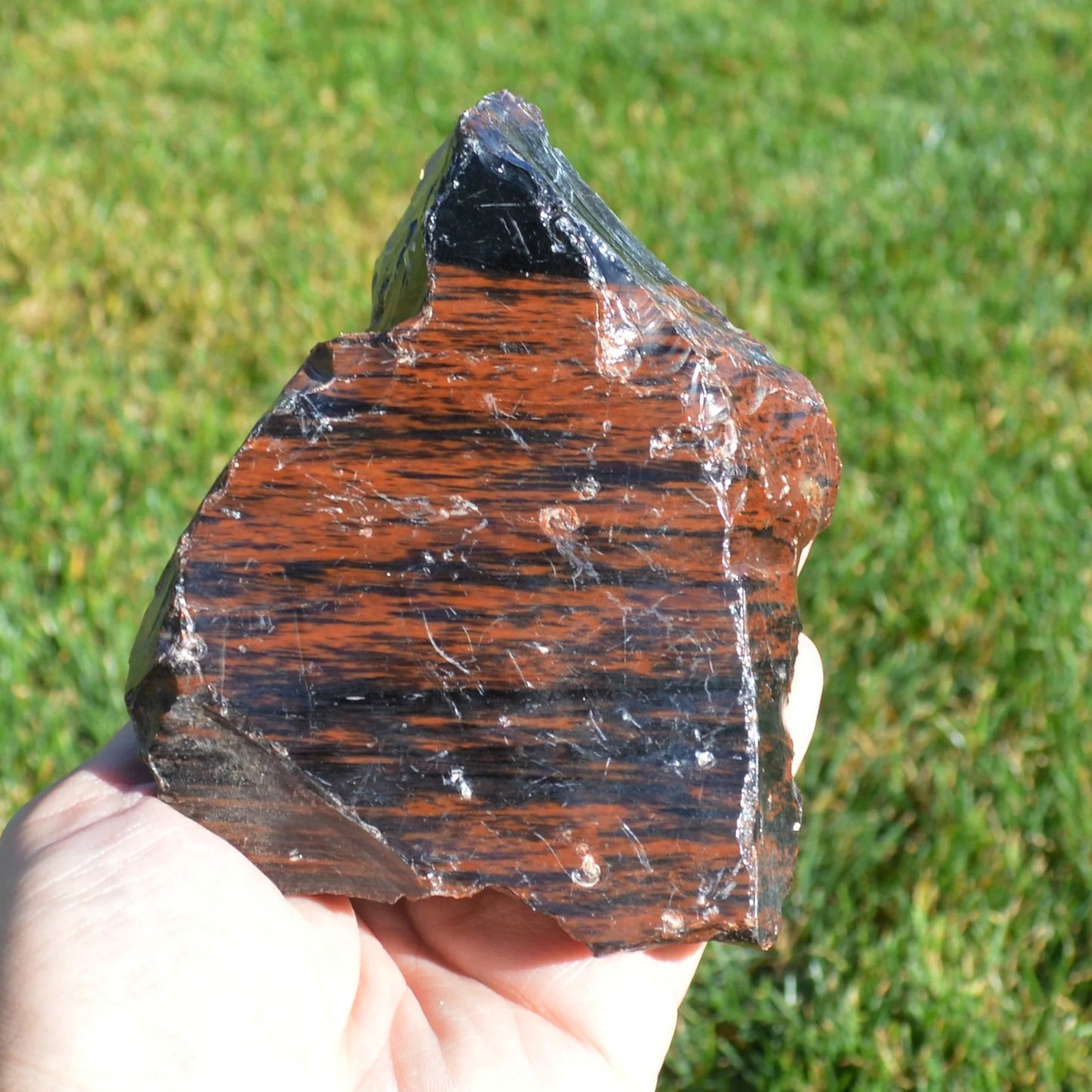 Tricolor-Obsidian Rohstein