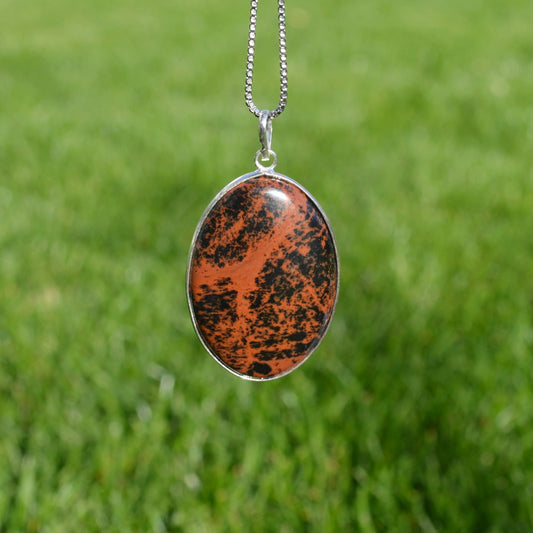 Mahagoni-Obsidian Anhänger