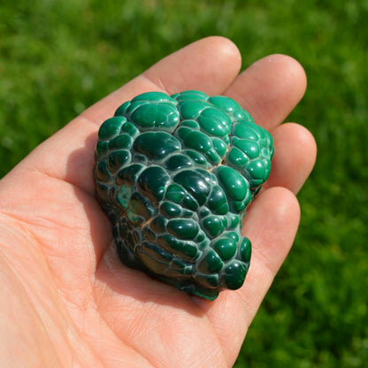 Malachit Rohstein (botryoidal)
