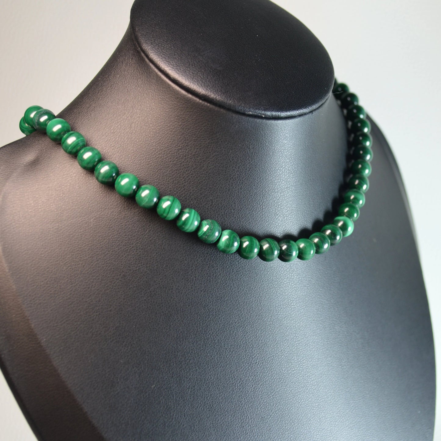 Malachit Halskette 45cm - 6mm