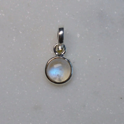 Regenbogenmondstein (weißer Labradorit) Anhänger