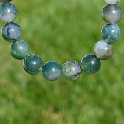 Moosachat Armband - 6mm, 8mm