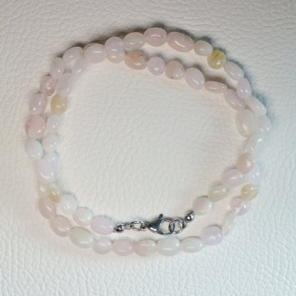 Elegante Morganit Kette mit Nuggets  – perfekt als Geschenk oder für den Alltag.