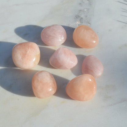 Morganit Trommelstein