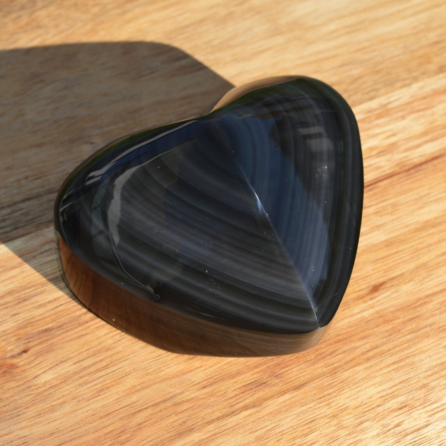 Regenbogen-Obsidian Herz