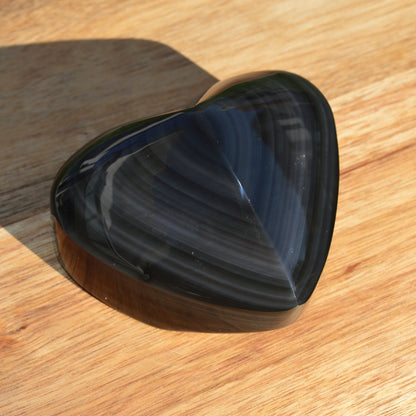 Regenbogen-Obsidian Herz