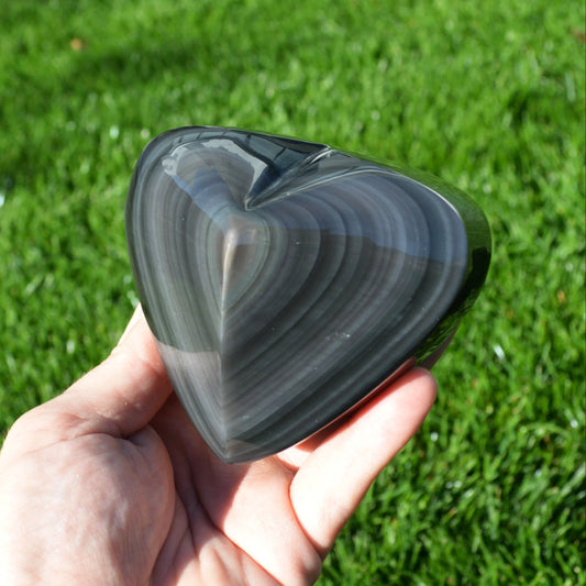 Regenbogen-Obsidian Herz