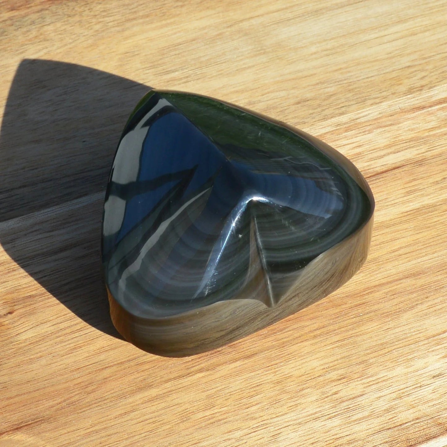 Regenbogen-Obsidian Herz