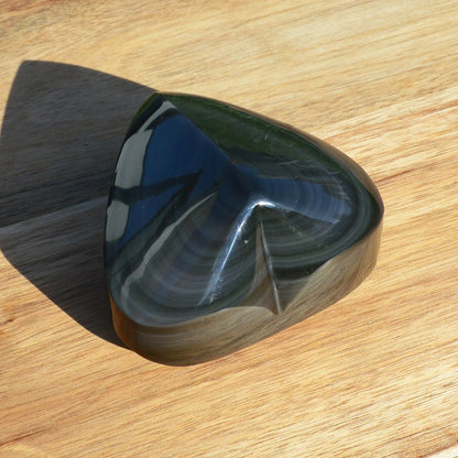 Regenbogen-Obsidian Herz