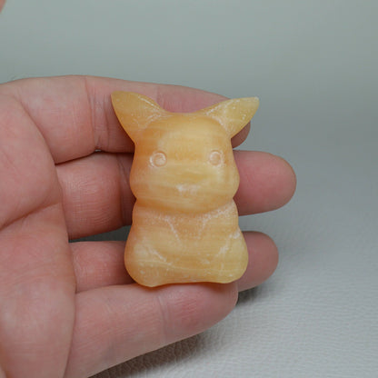 Orangen Calcit Pikachu