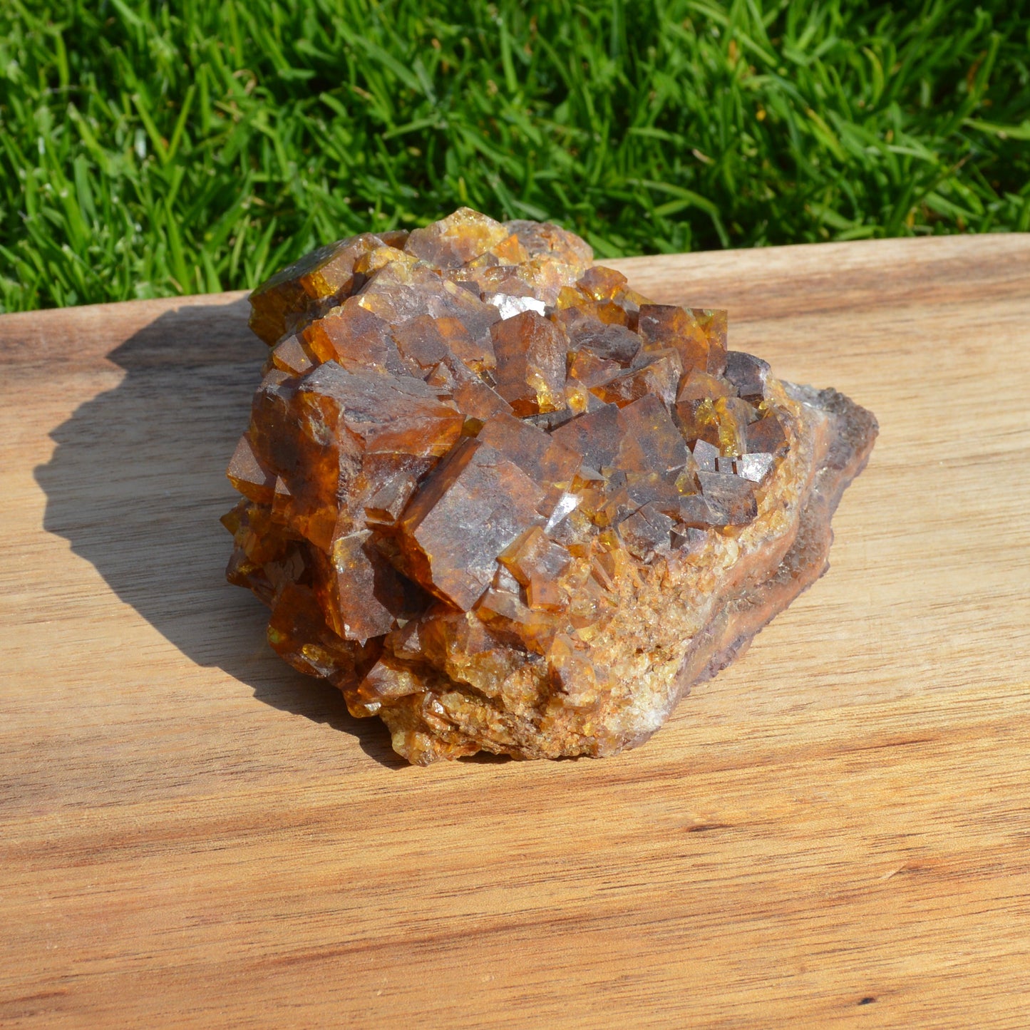 Gelb-Orangener Fluorit (Honig Fluorit)