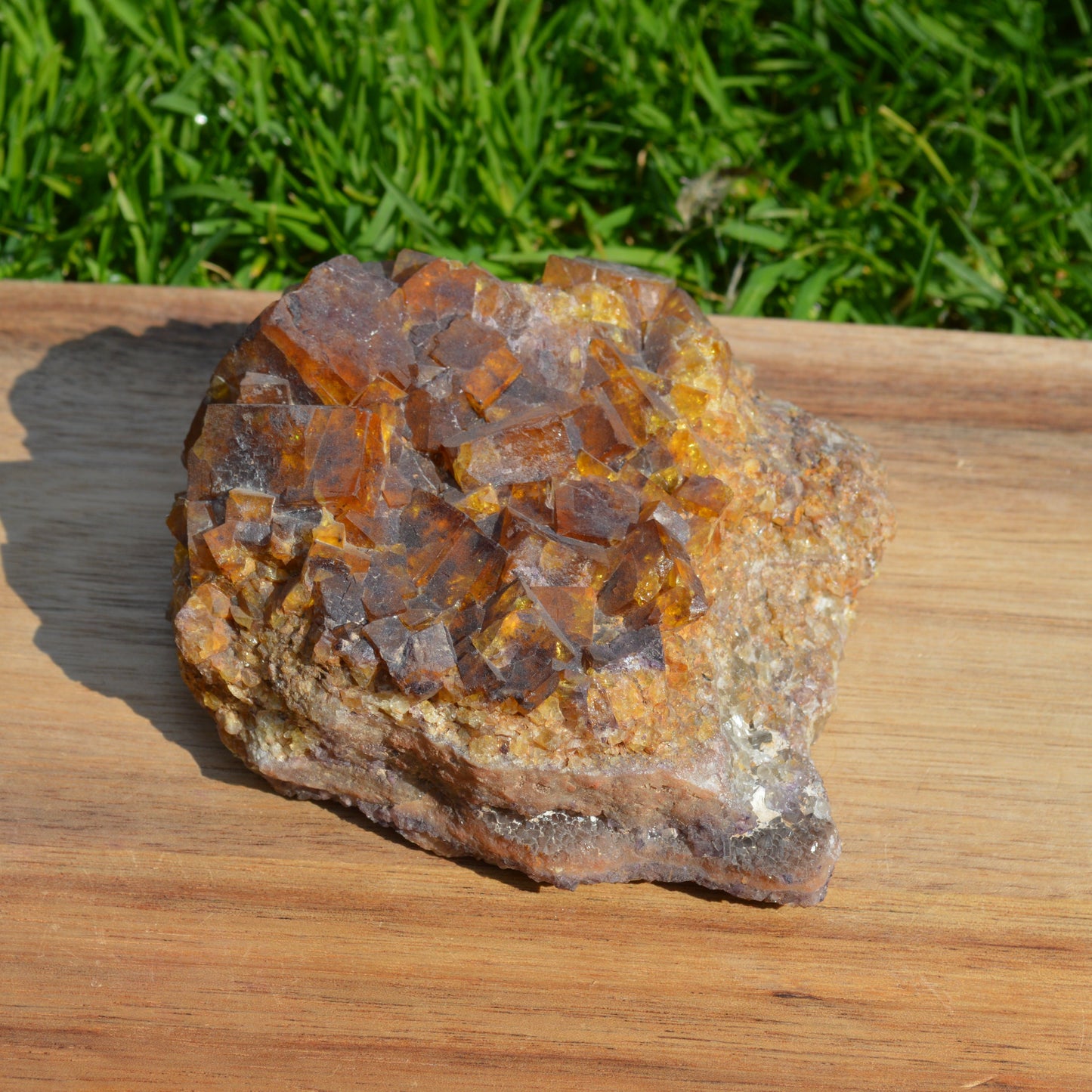 Gelb-Orangener Fluorit (Honig Fluorit)