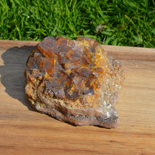 Gelb-Orangener Fluorit (Honig Fluorit)