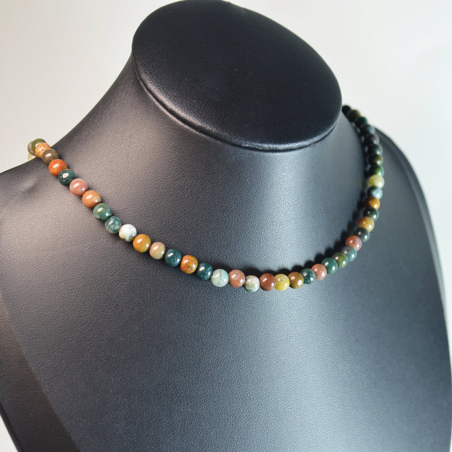 Ozean Jaspis Halskette 45cm - 4mm