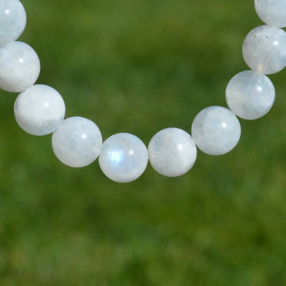 Regenbogenmondstein (weißer Labradorit) Armband - 8mm