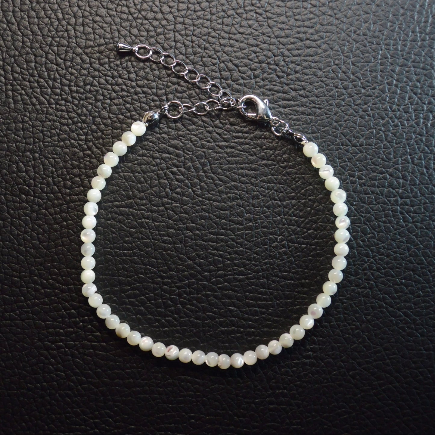 Perlmutt Fußkettchen - 4mm