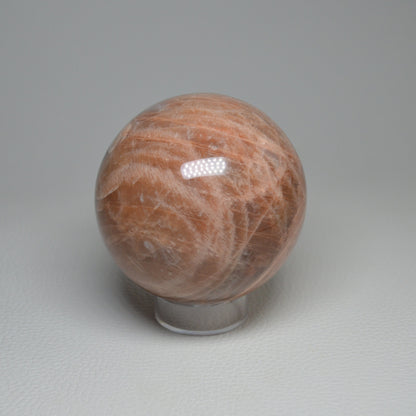 Pfirsich Mondstein Kugel 67mm