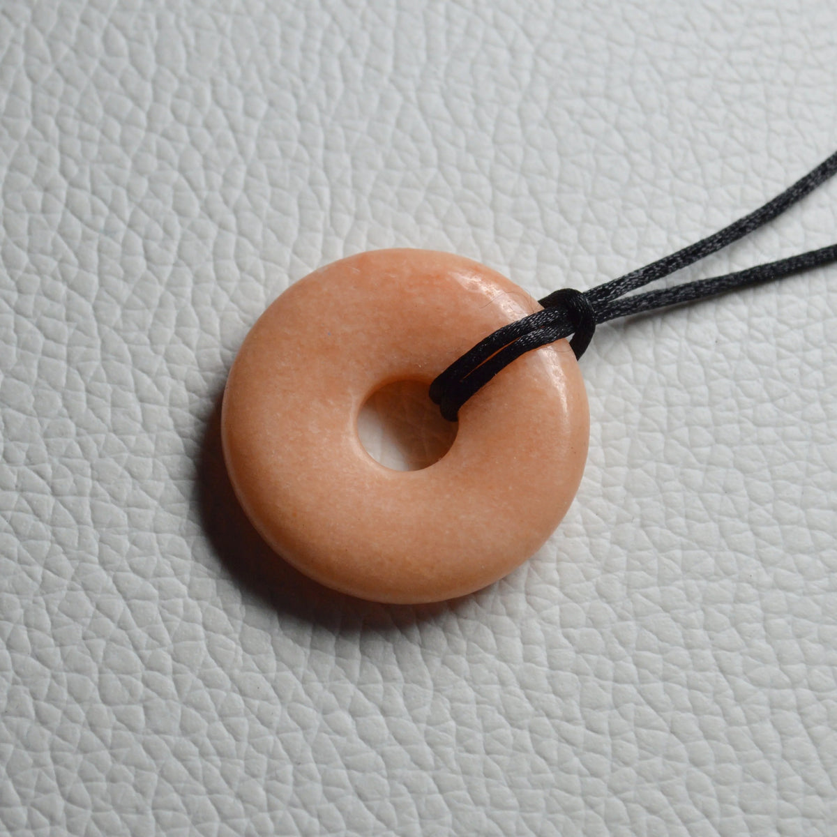 Pfirsich Aventurin Donut - 30mm