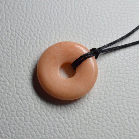 Pfirsich Aventurin Donut - 30mm