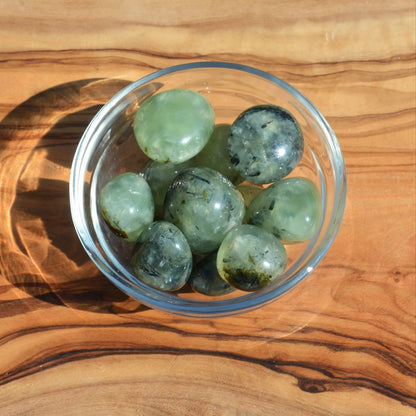 Prehnit Trommelstein