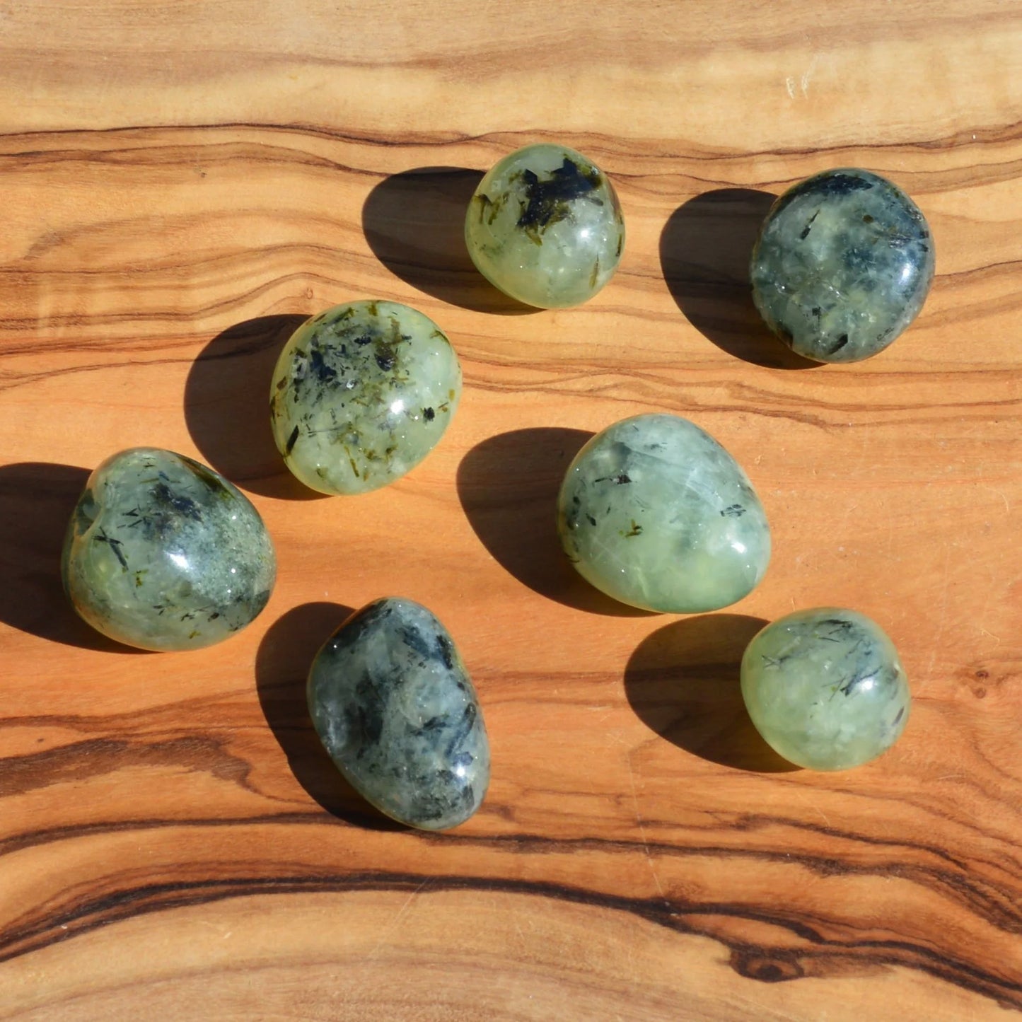 Prehnit Trommelstein