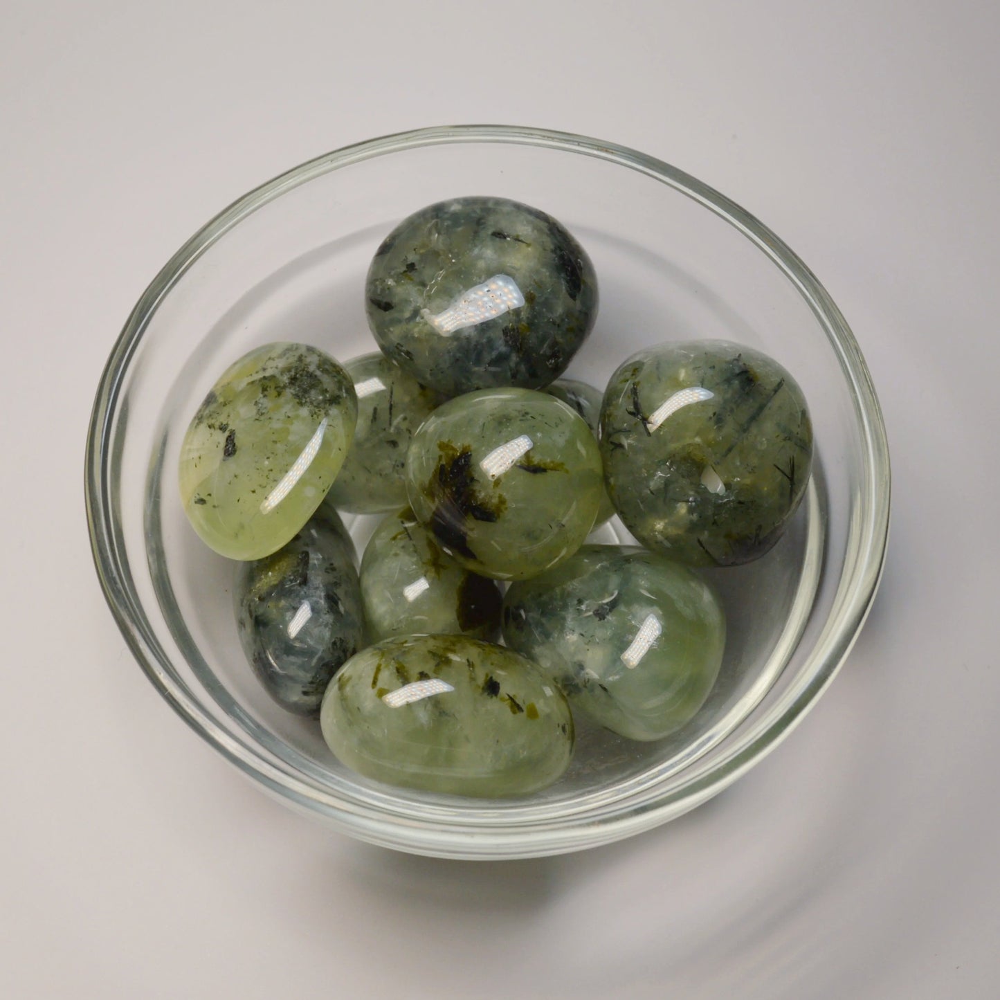 Prehnit Trommelstein