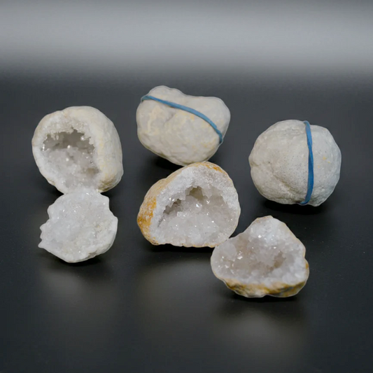 Quarz Geode - geöffnet