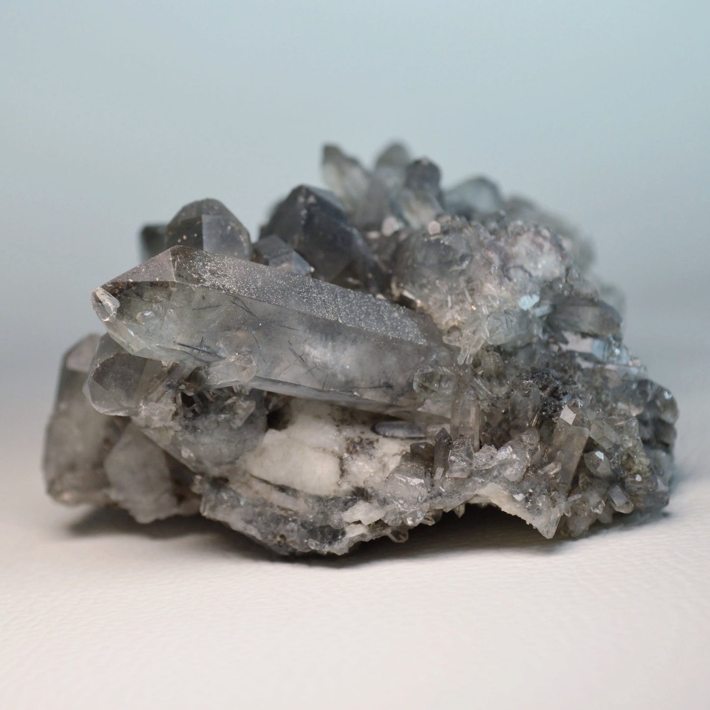Rauchquarz Stufe mit Rutil