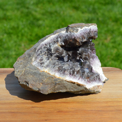 Rauchquarz-Amethyst Geode