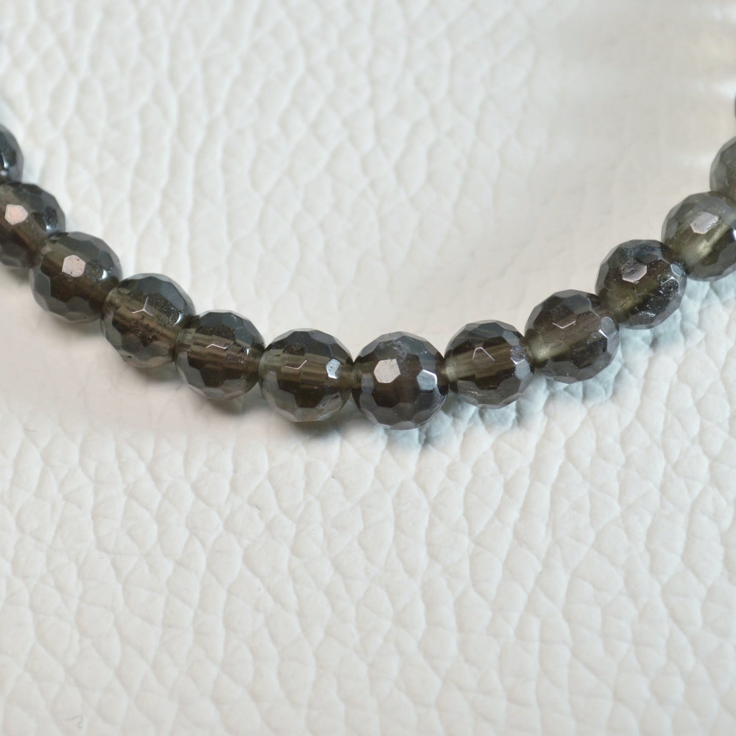 Rauchquarz Armband (facettiert) - 6mm