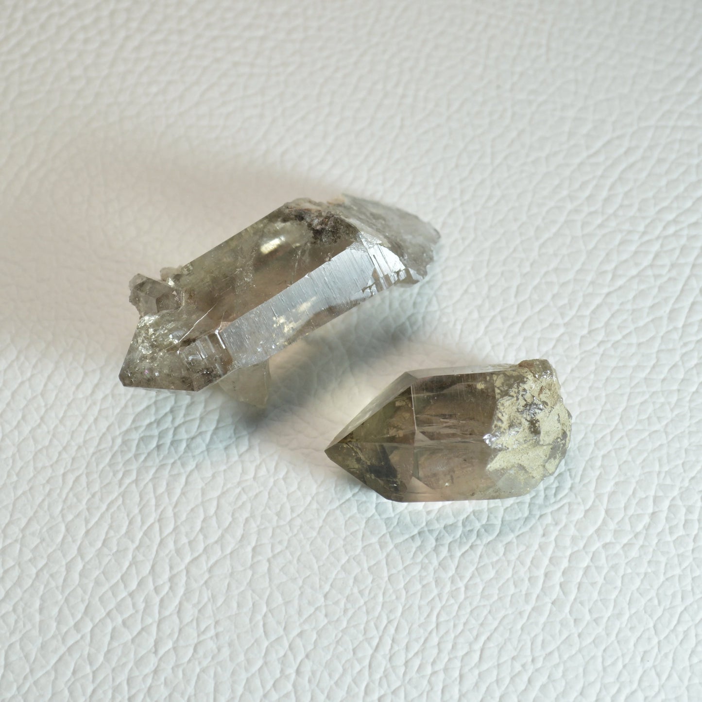 Rauchquarz Spitzen - Set (2 Stück)
