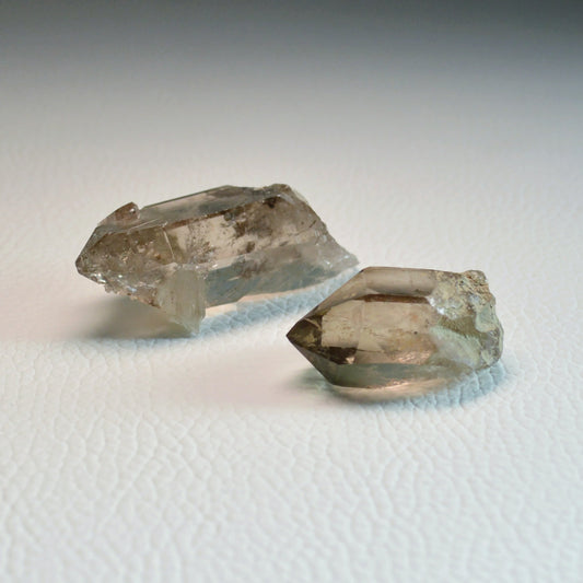 Rauchquarz Spitzen - Set (2 Stück)
