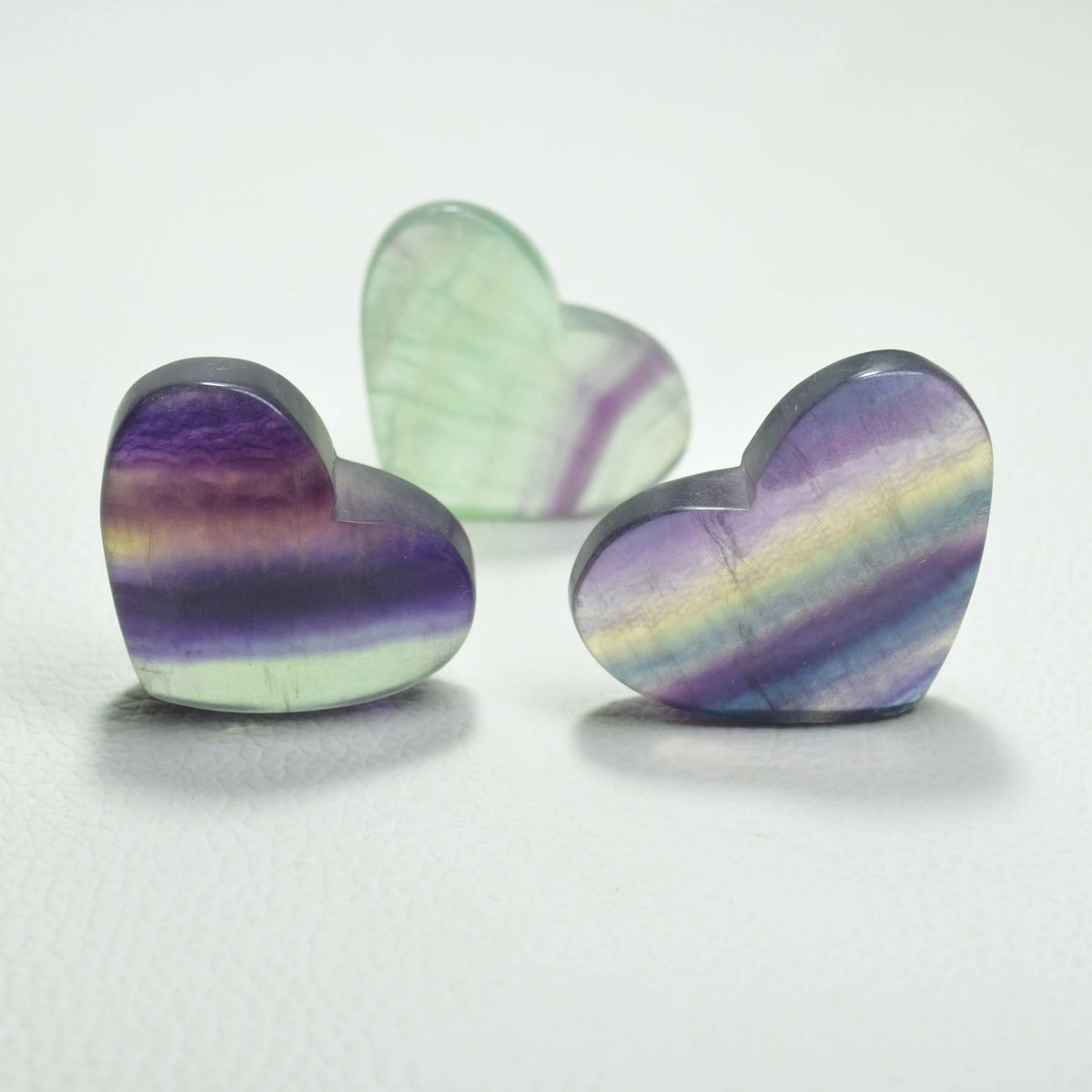 Regenbogenfluorit Herz